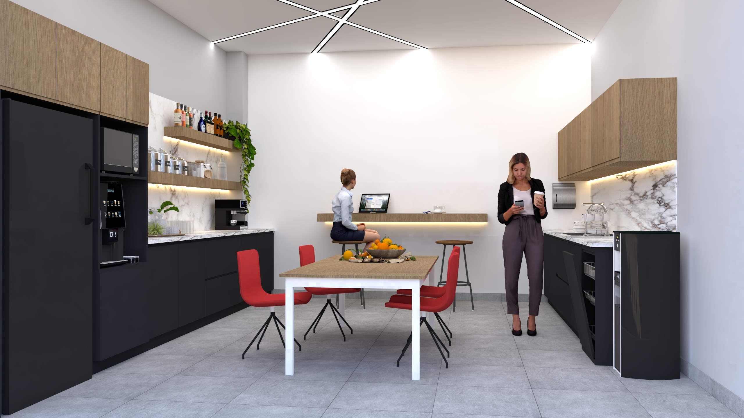 Außenansicht Produktion und Anlieferung von LKWs